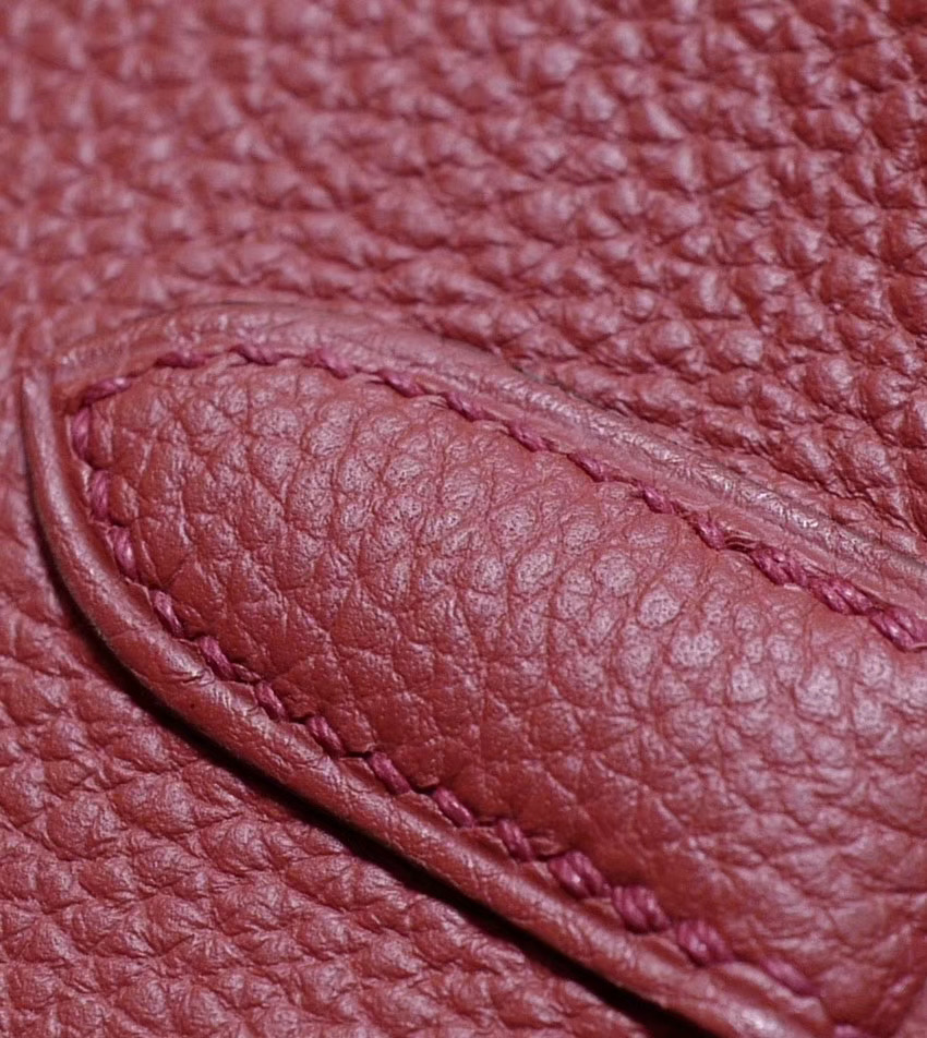 VIP一级品：爱马仕Hermes 铂金包 Birkin 30CM 朱砂红 Togo 金扣