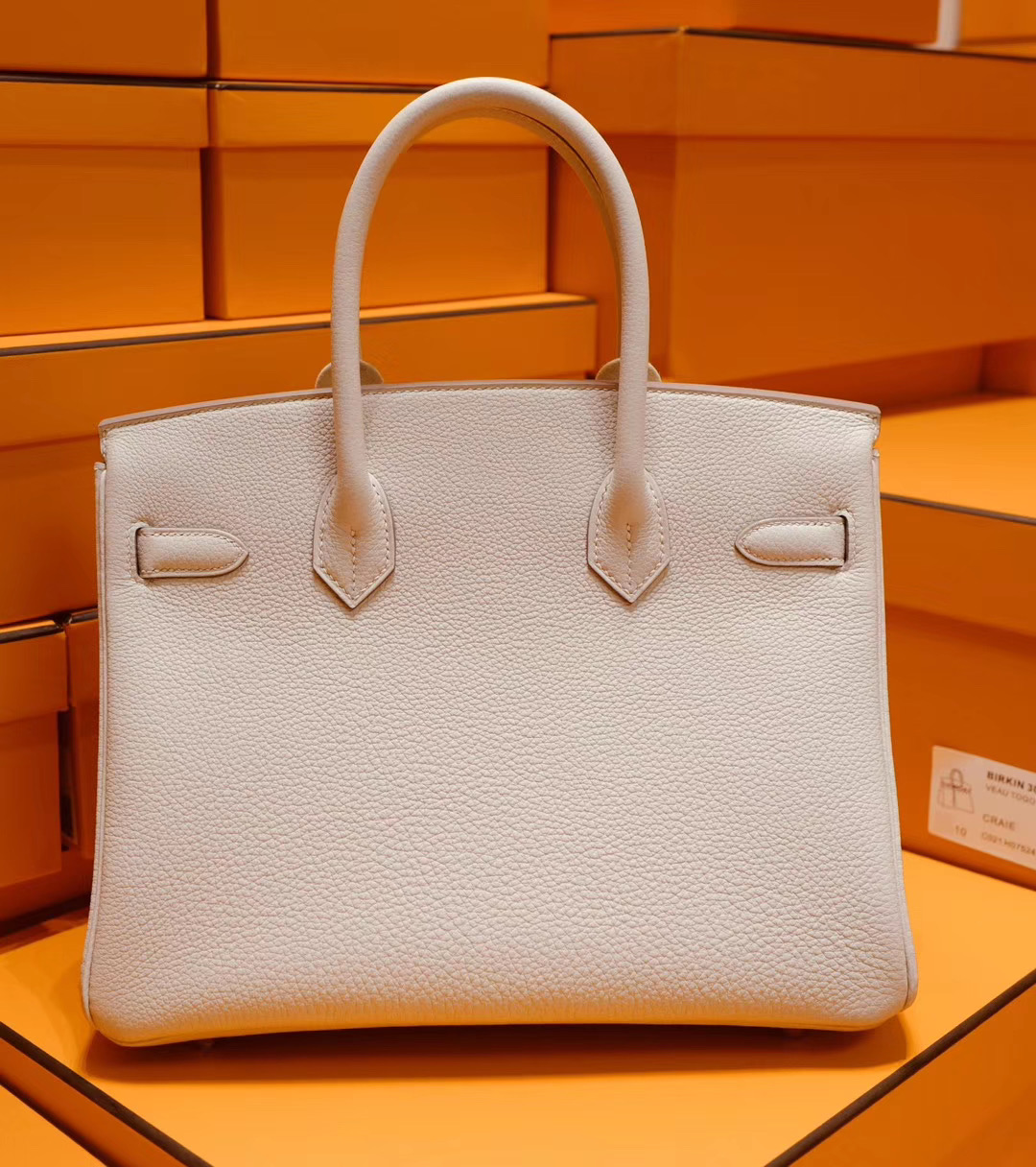 Hermes Birkin 30CM 奶昔白 Togo皮 金扣