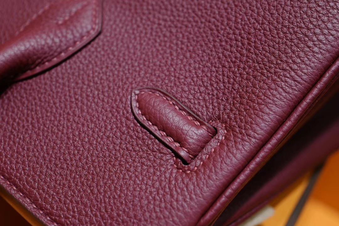 Hermes Birkin 25cm Togo 9D珊瑚红色 金扣