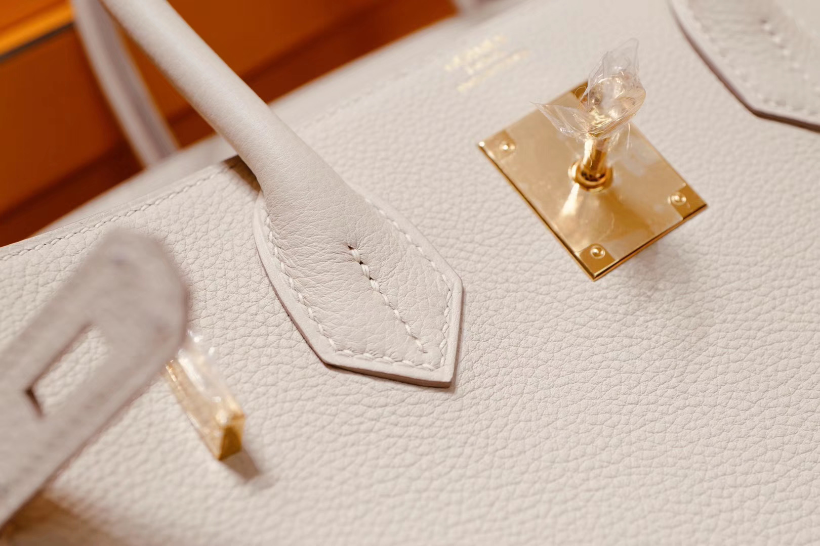Hermes Birkin 30CM 奶昔白 Togo皮 金扣