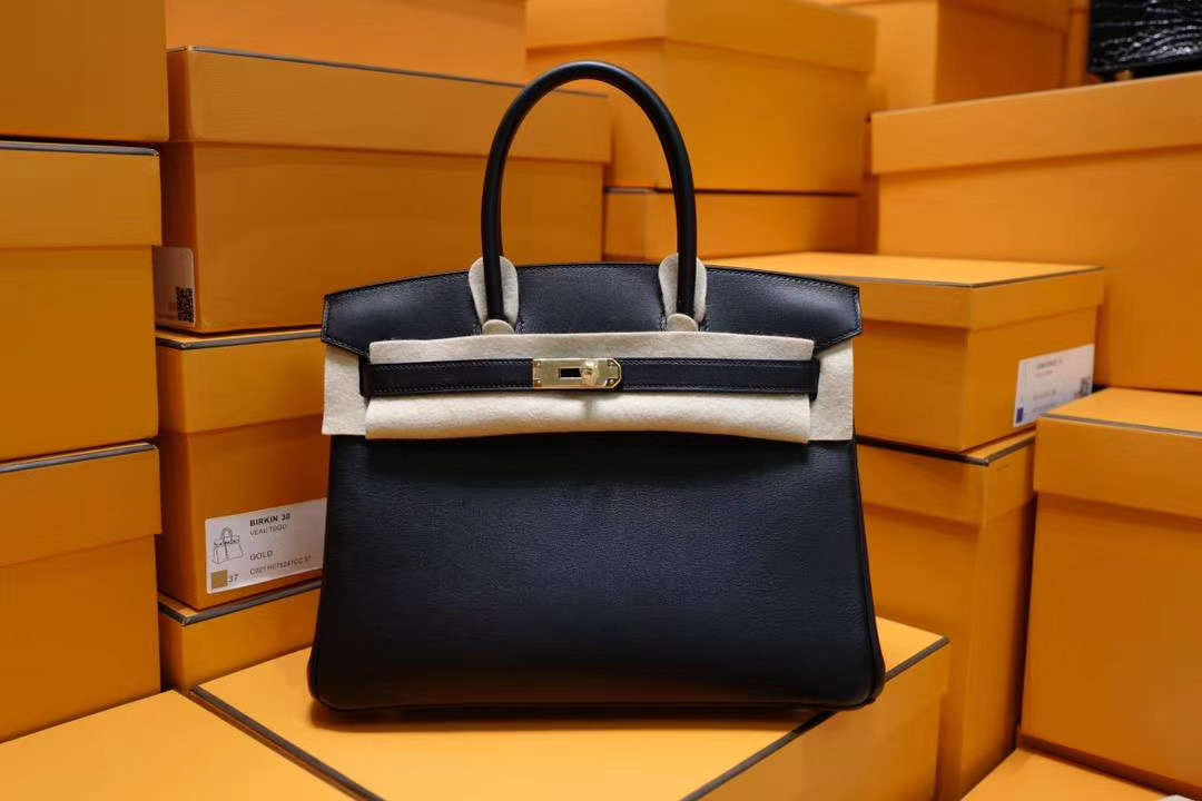 VIP级: 爱马仕 Hermes Birkin30CM 黑色 Swift皮 金扣