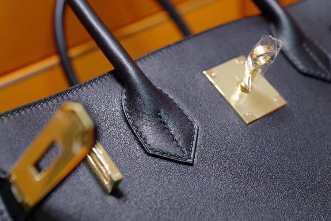 VIP级: 爱马仕 Hermes Birkin30CM 黑色 Swift皮 金扣