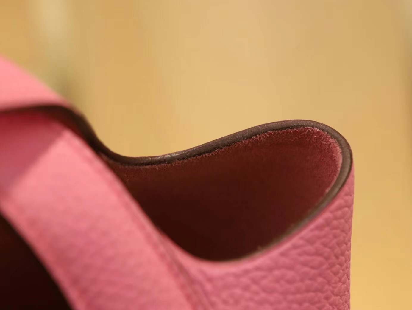 爱马仕Hermes Picotin Lock18/22CM 5P樱花粉TC牛皮菜篮子包水桶包 金银扣