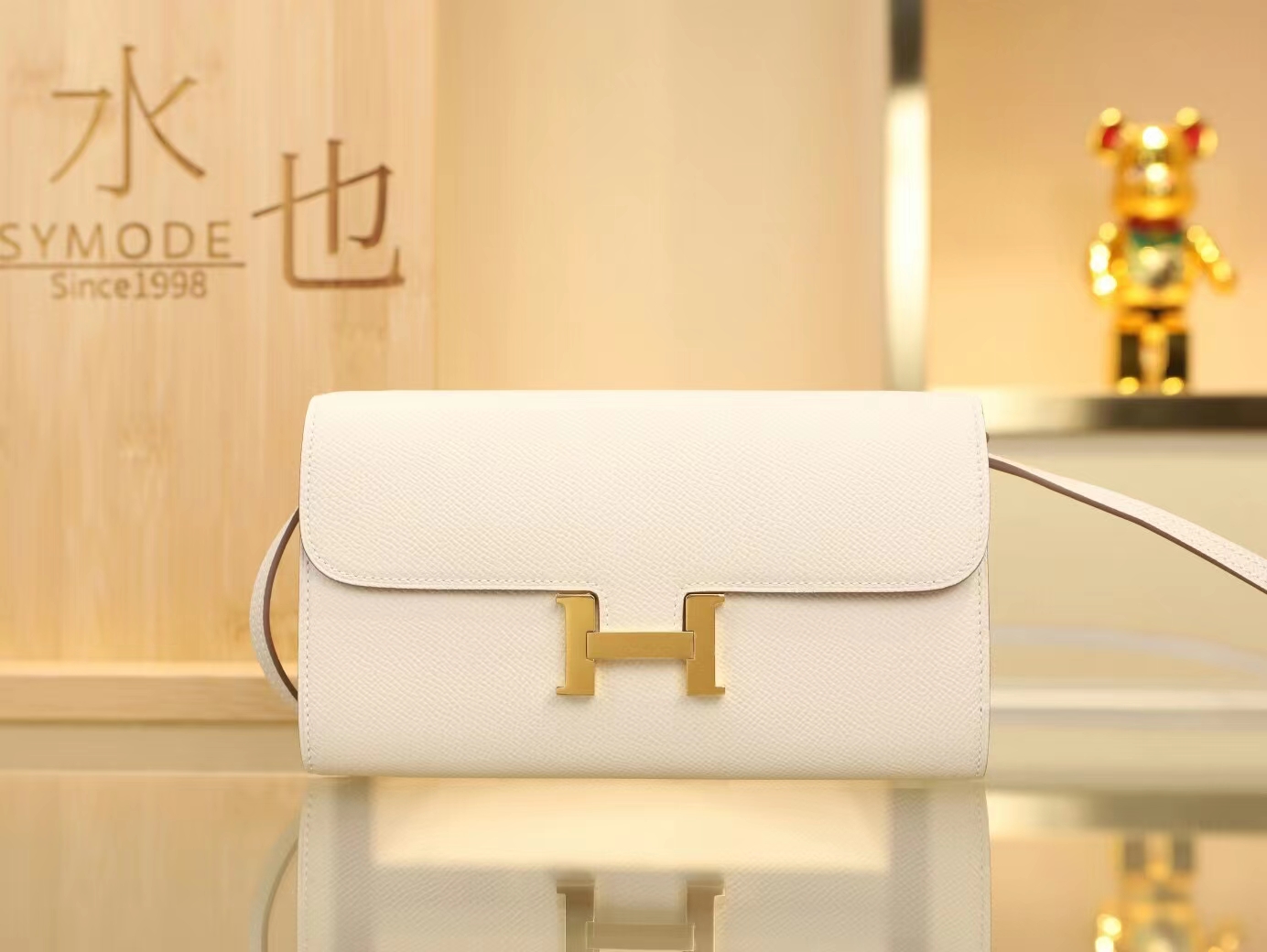 Hermes Constance to go Woc 爱马仕奶昔白epsom牛皮康斯坦空姐包