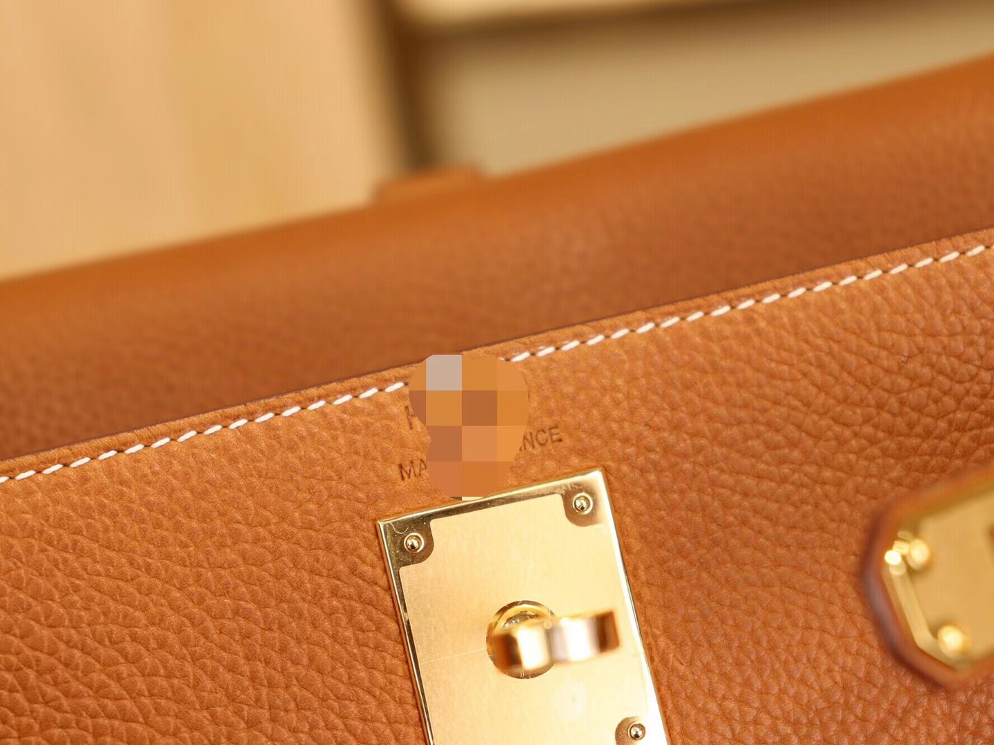 Hermes Kelly Ado 22CM 爱马仕棕色福宝马鞍皮双肩包后背包 金扣