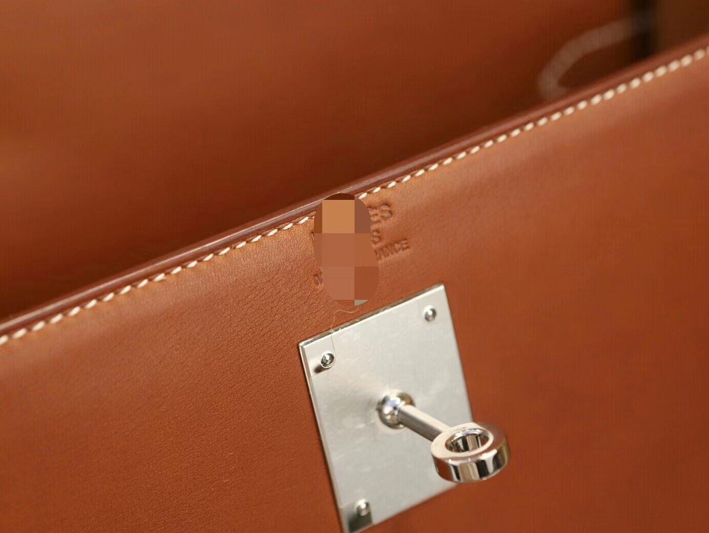 Hermes Kelly32CM 爱马仕CK34焦糖棕马鞍皮凯莉包手提女包 银扣