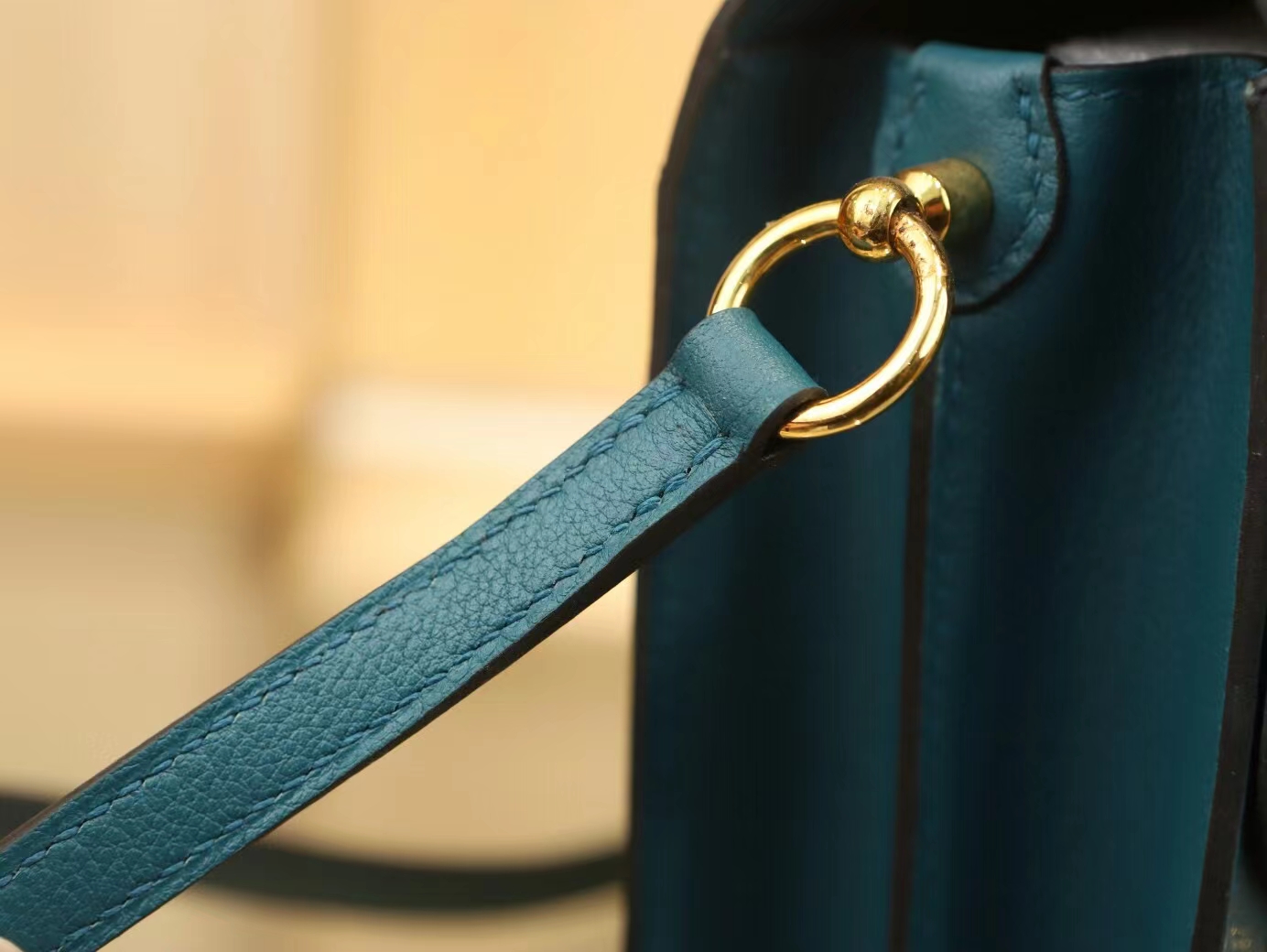 爱马仕猪鼻子包 Hermes W0博斯普鲁斯绿Evercolor皮Roulis18CM 金扣