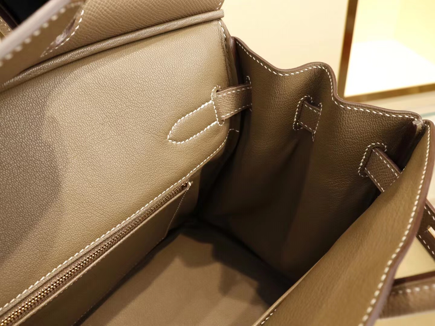 Hermes爱马仕大象灰CK18 Etoupe铂金包Birkin25CM/30CM 金扣/银扣