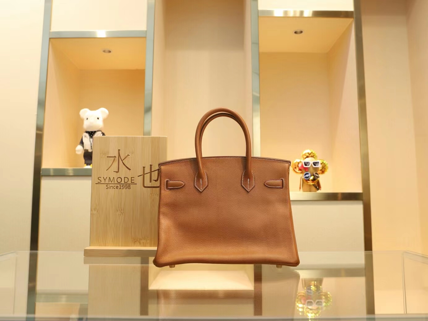爱马仕包包货源 Hermes CK34焦糖棕福宝马鞍皮铂金包Birkin25CM/30CM