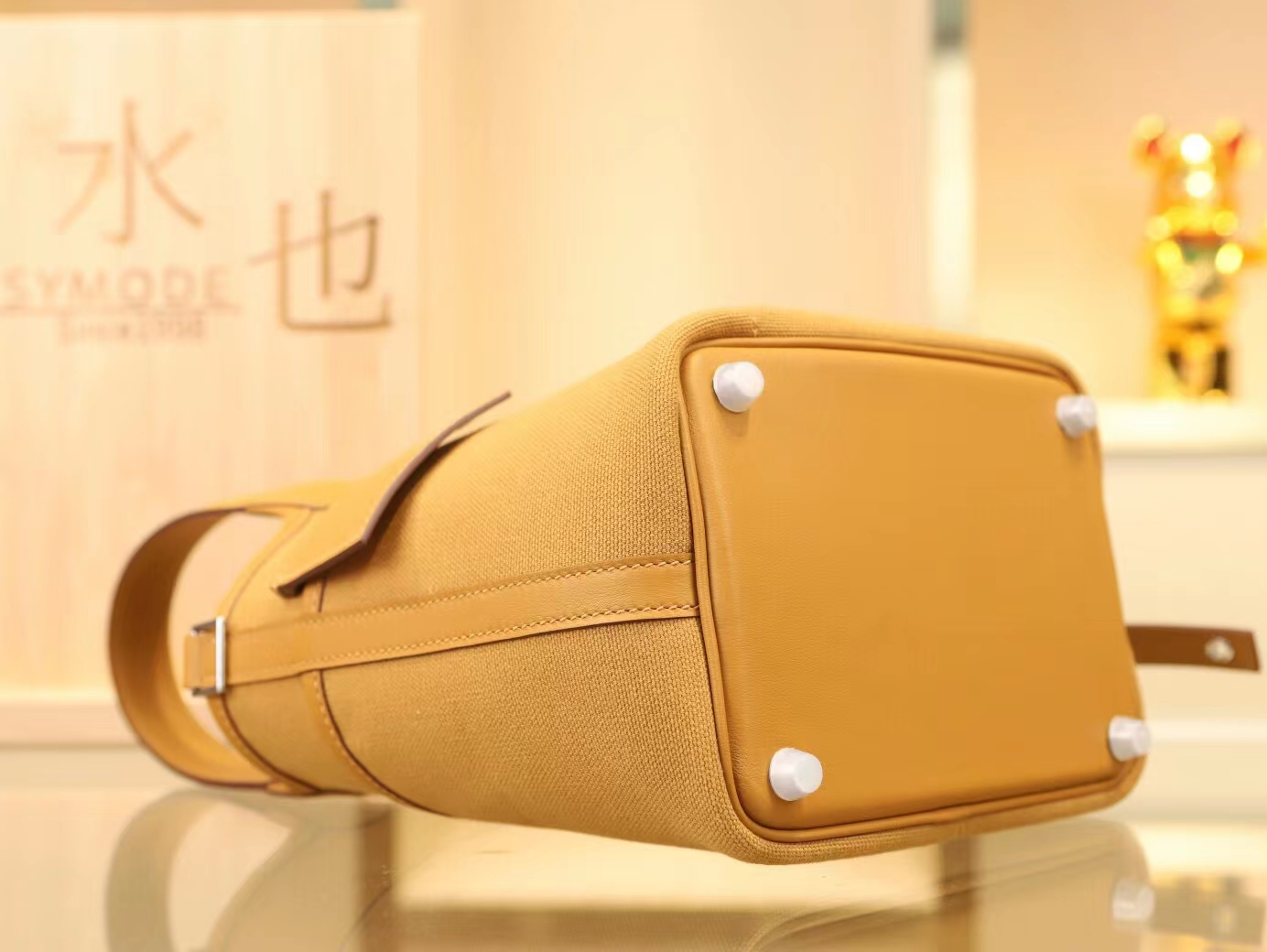 爱马仕包包定制 Hermes Picotin18CM Cargo 2S芝麻色帆布拼牛皮 银扣