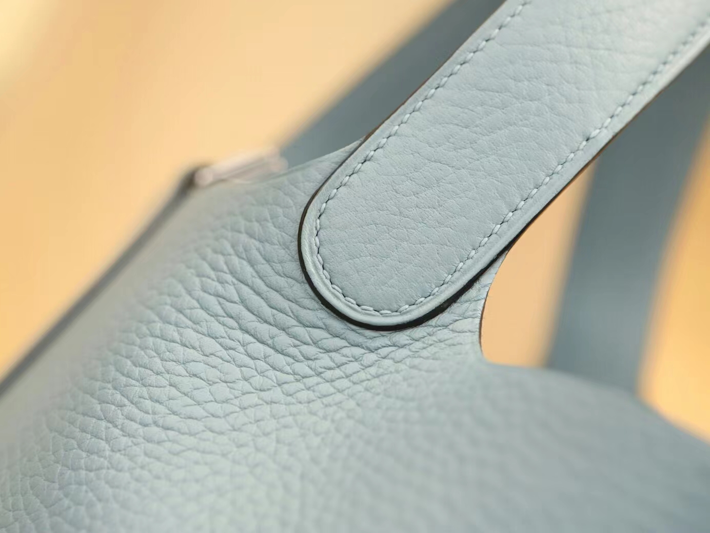 Hermes Picotin Lock18/22CM 爱马仕7G天青色菜篮子包水桶包 银扣