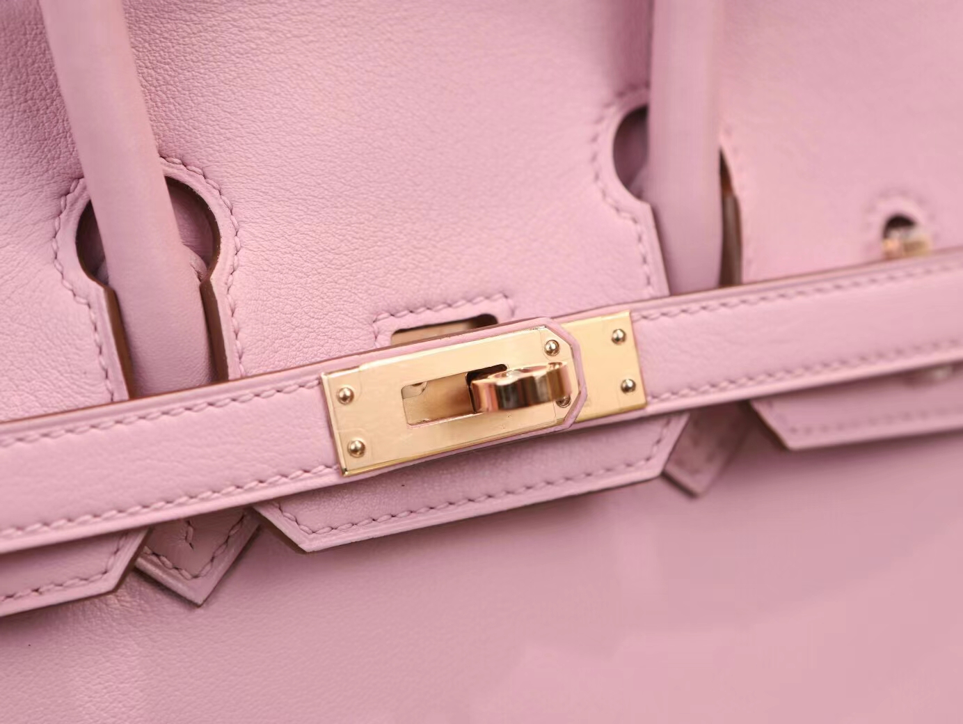 爱马仕包包官网 Hermes Birkin25CM X9 锦葵紫Swift皮铂金包 金扣