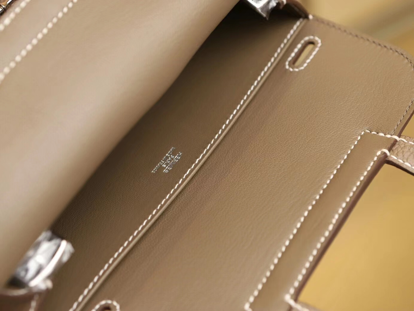 水也名品 Hermes Halzan25CM 爱马仕大象灰TC牛皮手提包斜挎包