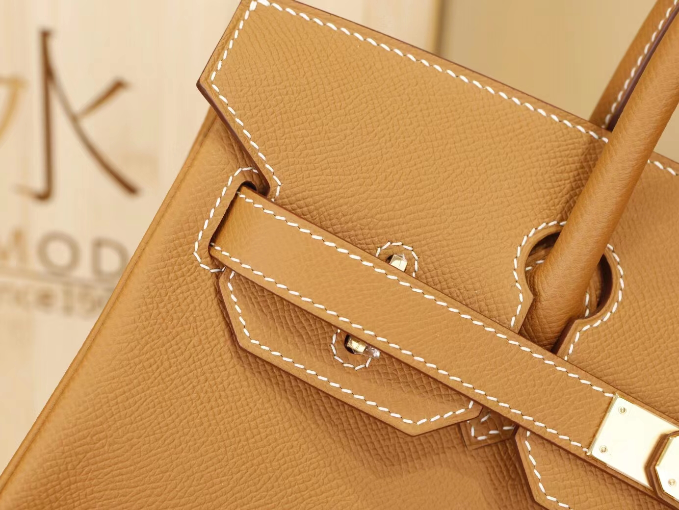 Hermes Birkin30CM 爱马仕CC37金棕色Epsom牛皮铂金包 金扣