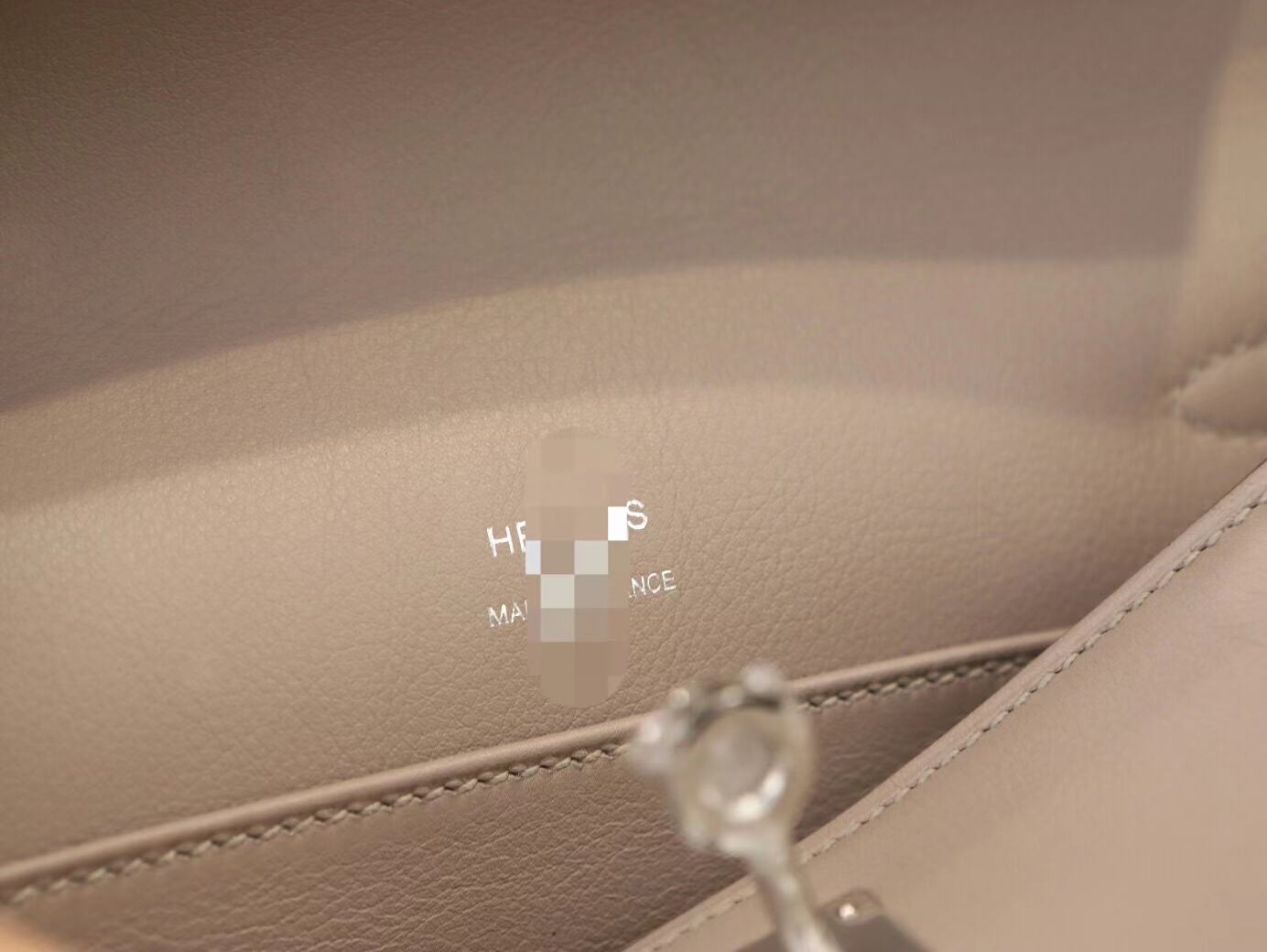 爱马仕迷你凯莉包1代 Hermes M8沥青灰Swift牛皮kelly pochette 银扣