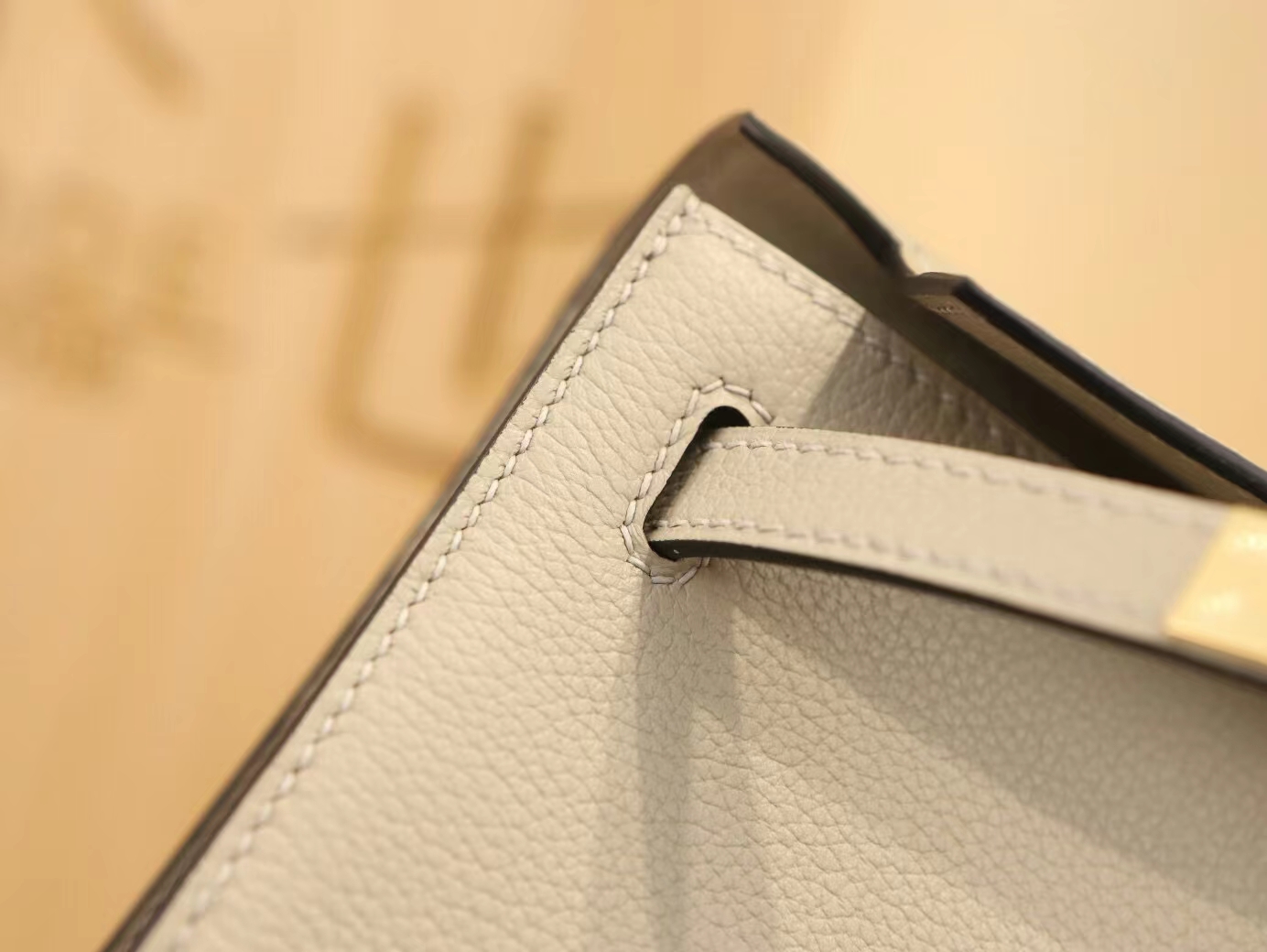 爱马仕女包批发 Hermes Kelly Danse22CM 斑鸠灰Evercolor皮跳舞包