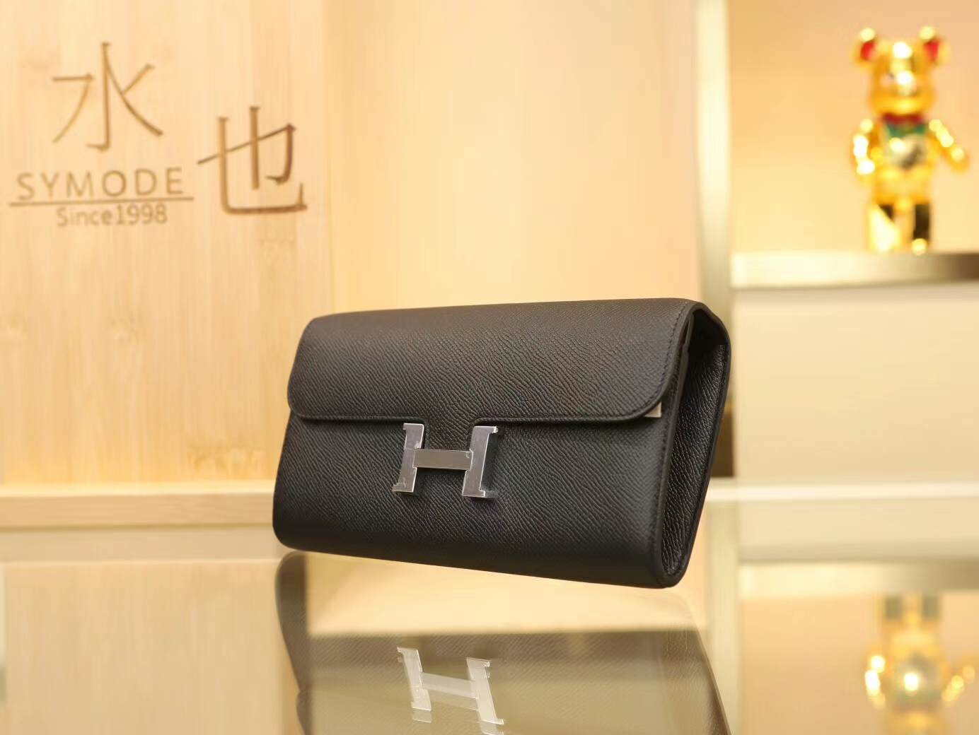 Hermes Constance to go woc 爱马仕黑色Epsom皮康斯坦空姐包钱包