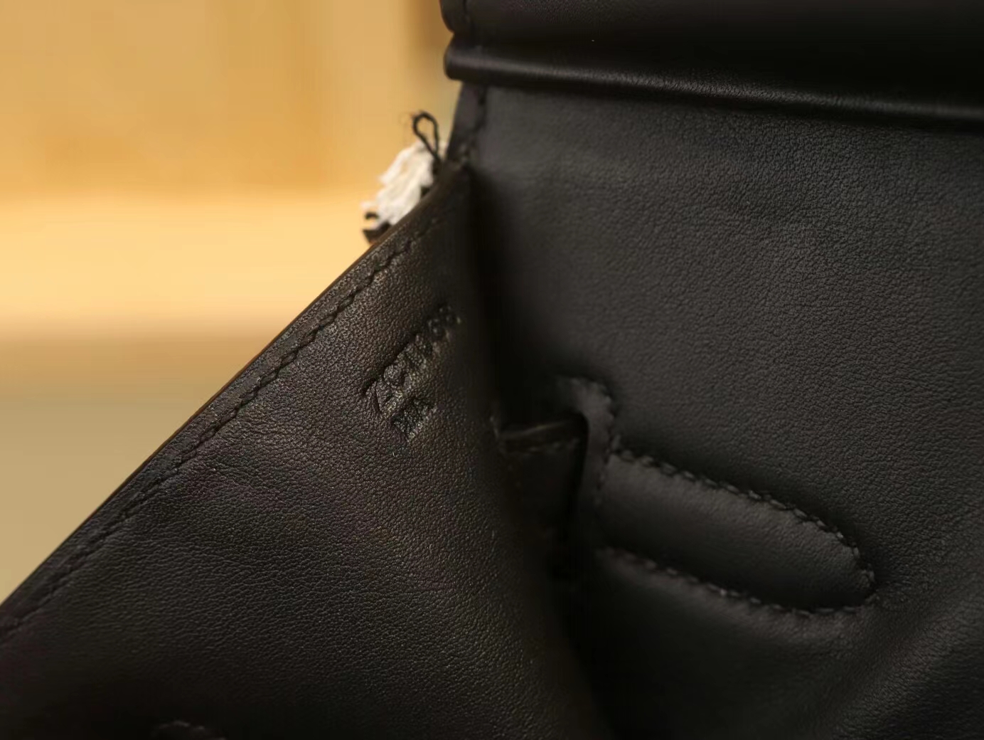 Hermes Birkin Fray Fray 35CM 爱马仕白布配黑色牛皮流苏款铂金包 银扣
