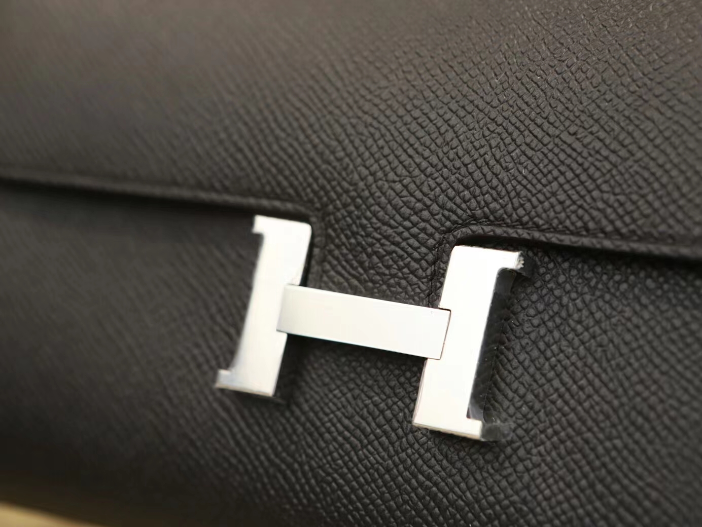 Hermes Constance to go woc 爱马仕黑色Epsom皮康斯坦空姐包钱包