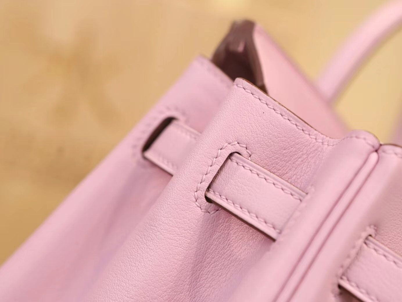 爱马仕包包官网 Hermes Birkin25CM X9 锦葵紫Swift皮铂金包 金扣