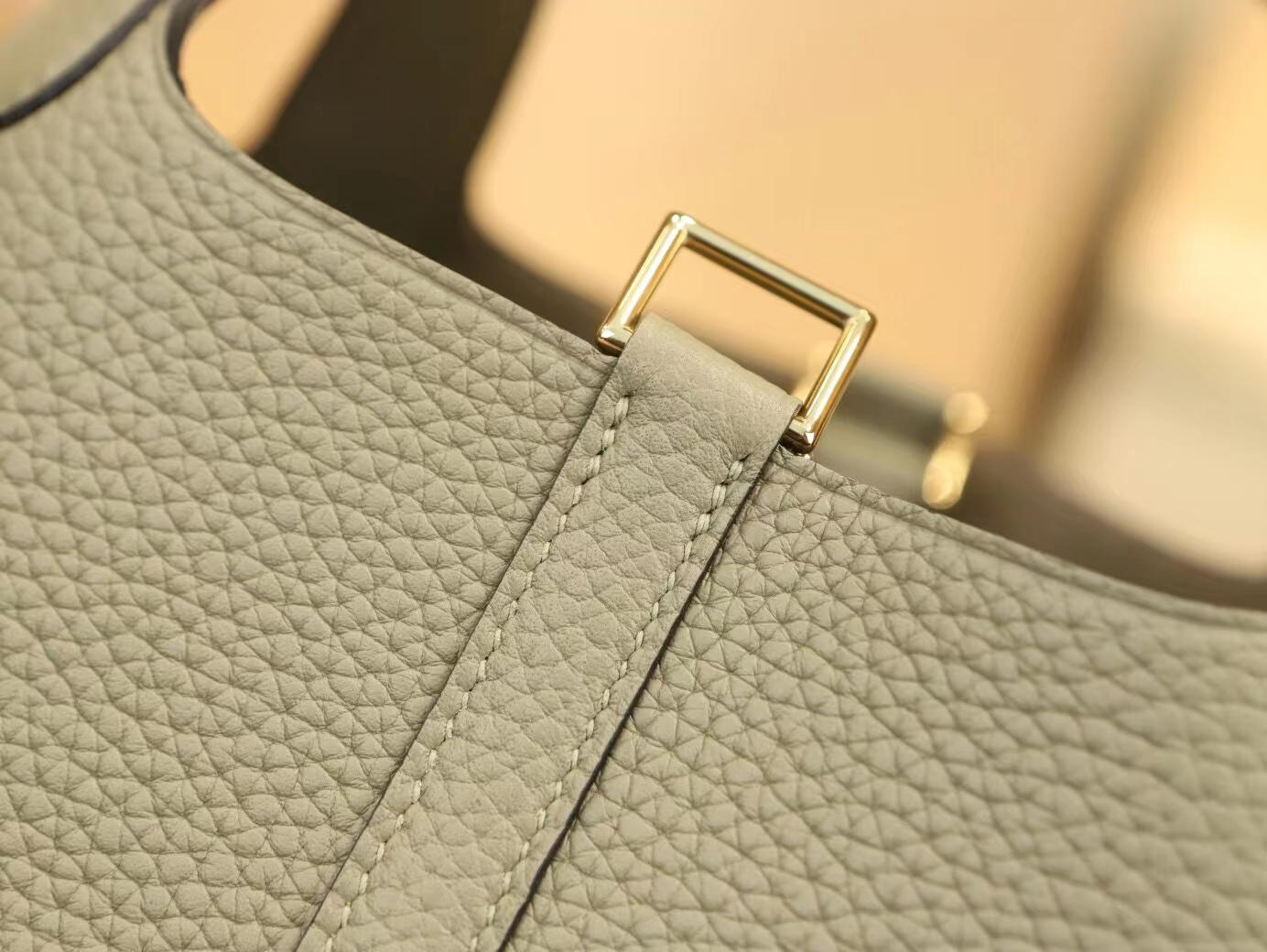 Hermes Picotin Lock18CM 爱马仕Q1鼠尾草绿菜篮子包水桶包 银扣