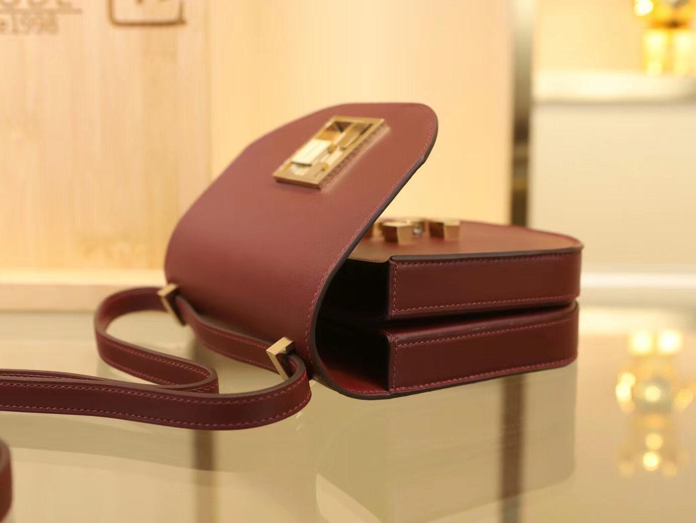 Hermes Masaique Mini17CM 爱马仕55爱马仕红马赛克包斜挎包 金扣