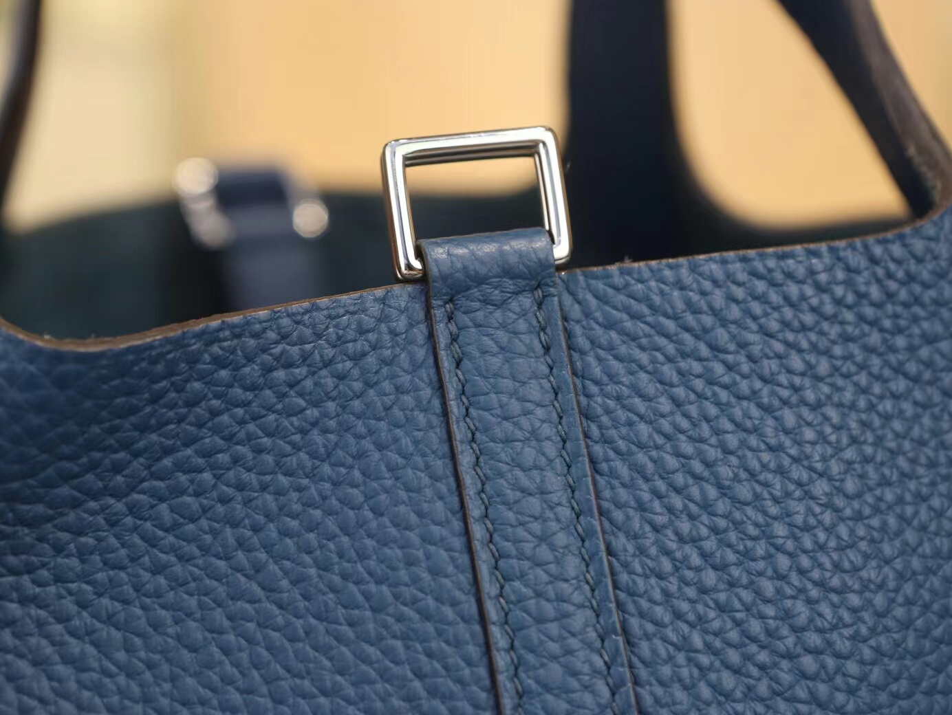 爱马仕菜篮子包水桶包 Hermes Picotin Lock18/22CM S4深邃蓝 银扣
