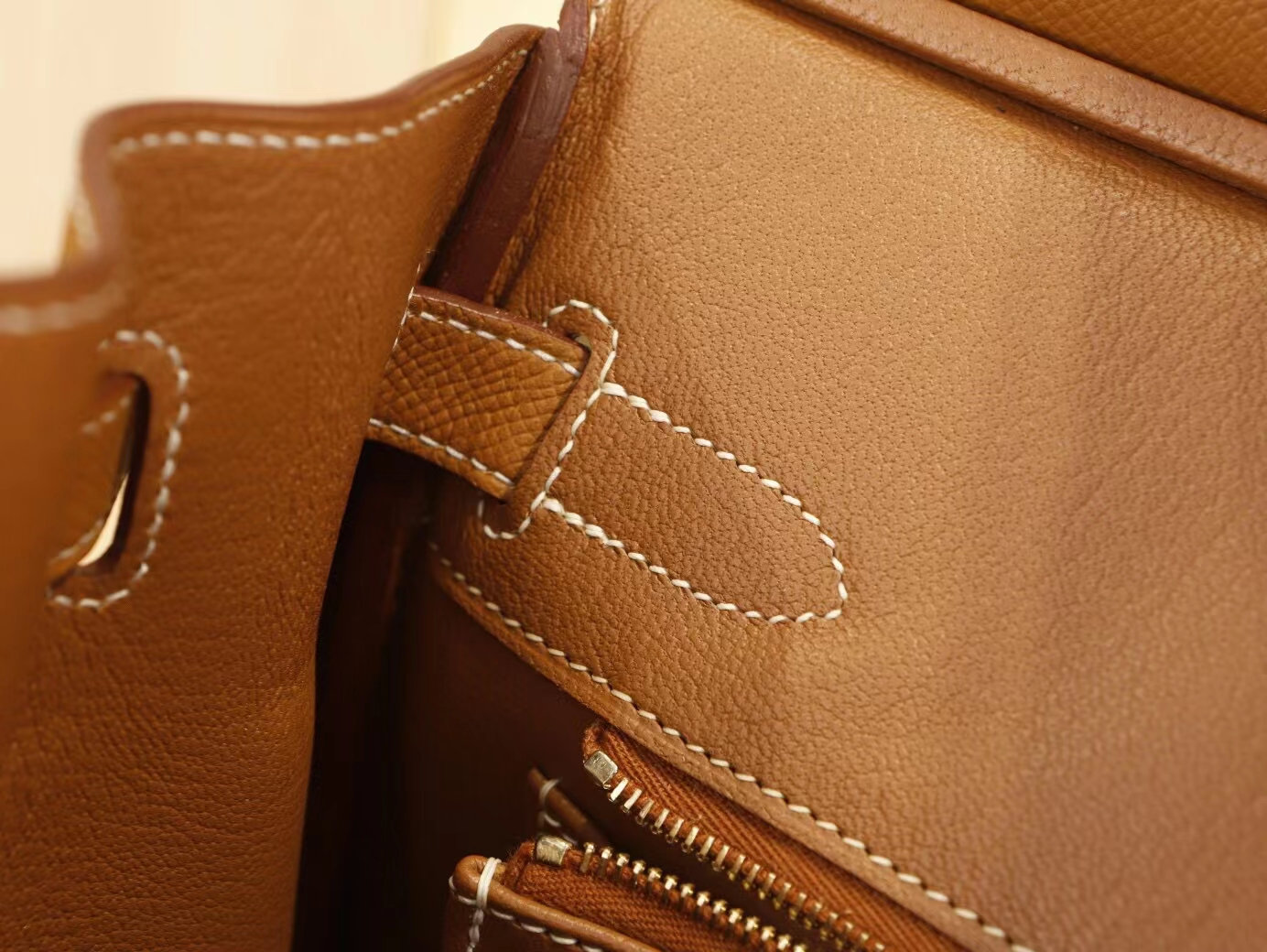 Hermes Birkin30CM 爱马仕CC37金棕色Epsom牛皮铂金包 金扣