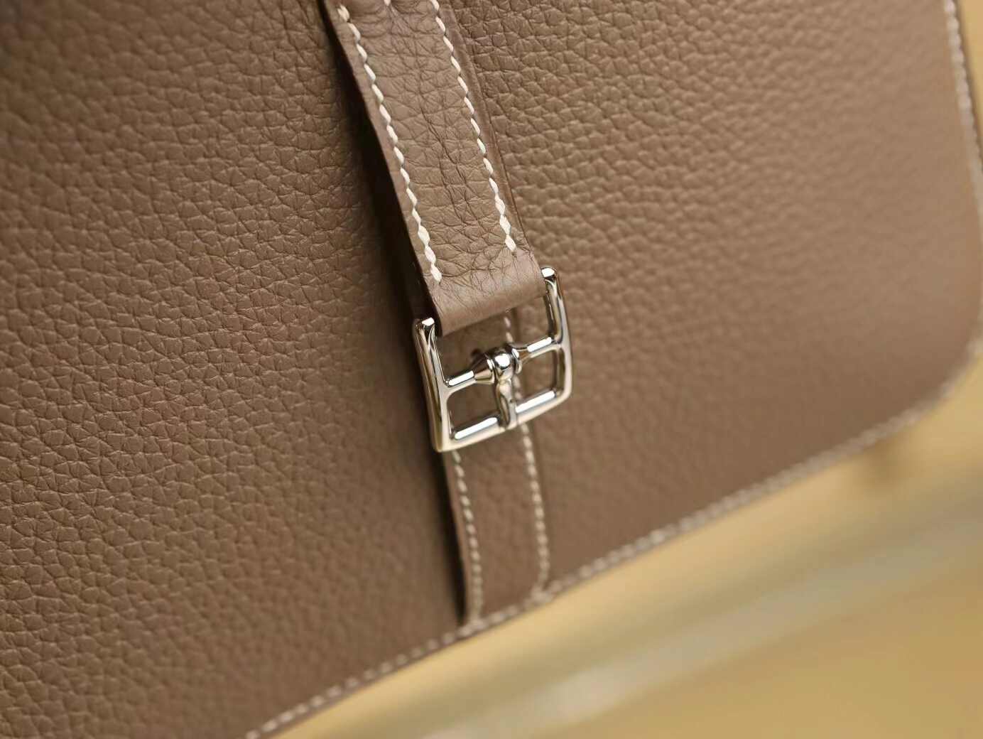 水也名品 Hermes Halzan25CM 爱马仕大象灰TC牛皮手提包斜挎包