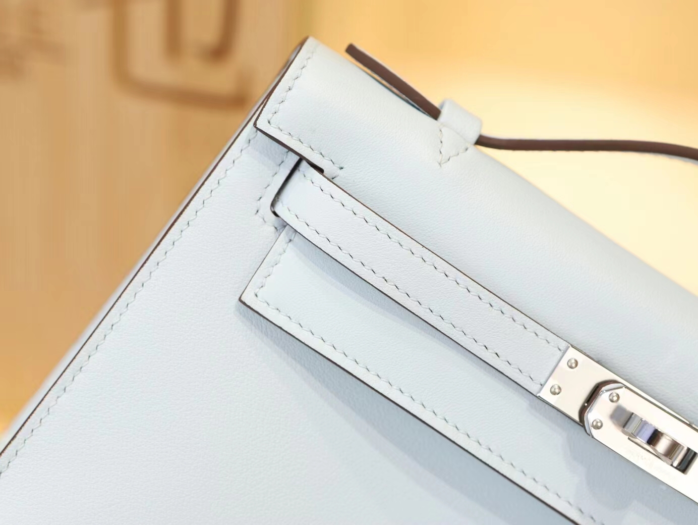 Hermes Kelly Pochette 1代 22cm 爱马仕T0圣杯蓝Swift牛皮一代迷你凯莉包