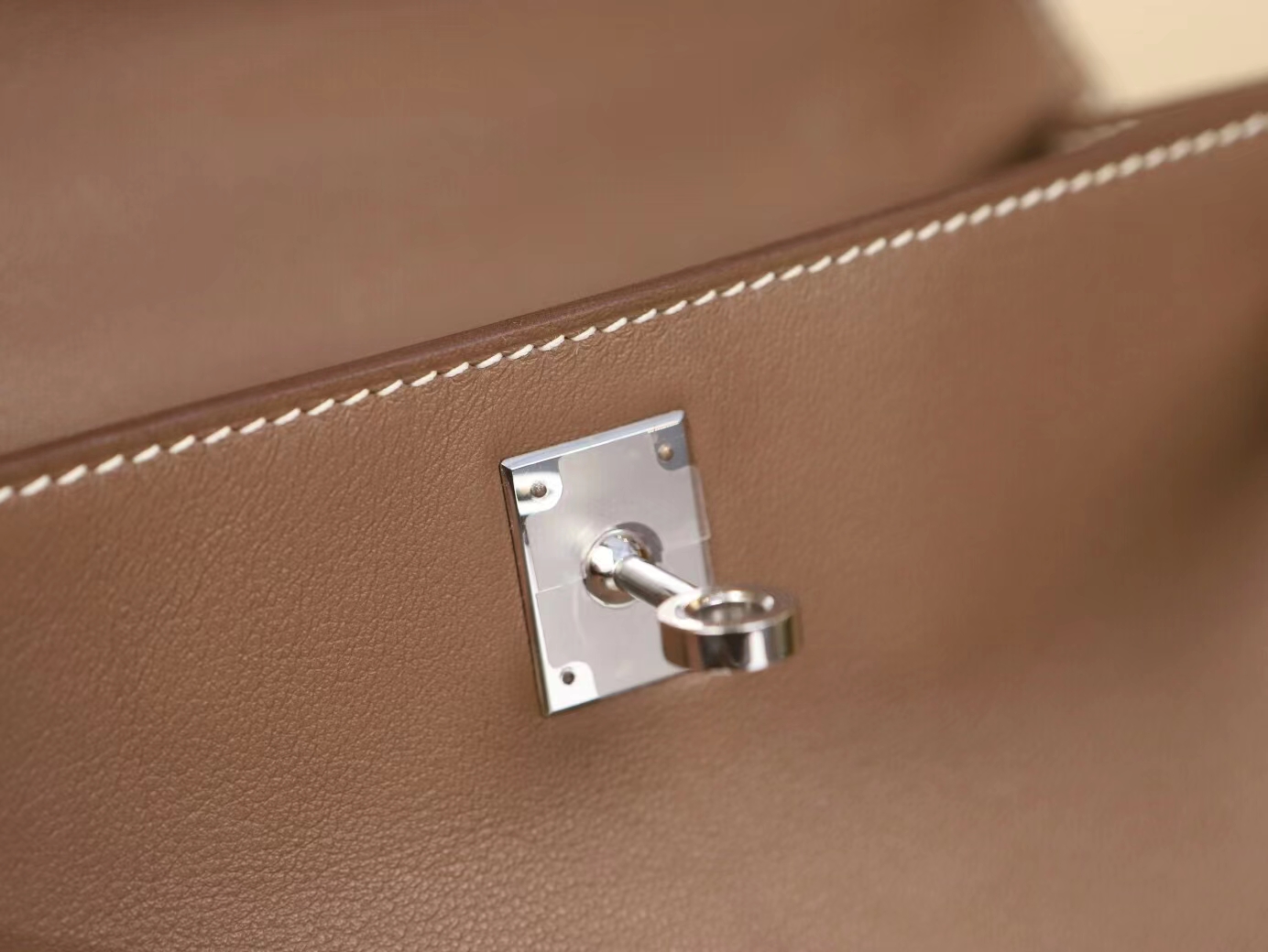 爱马仕一代迷你凯莉包 Hermes大象灰Swift小牛皮mini kelly pochette 1代 22cm