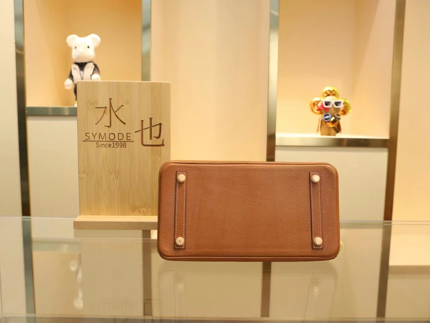 爱马仕包包货源 Hermes CK34焦糖棕福宝马鞍皮铂金包Birkin25CM/30CM