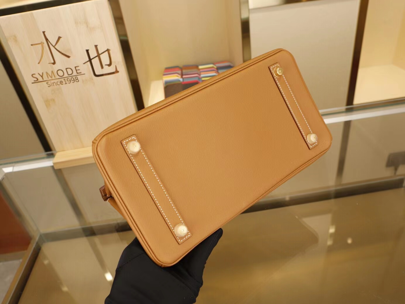 Hermes Birkin30CM 爱马仕CC37金棕色Epsom牛皮铂金包 金扣