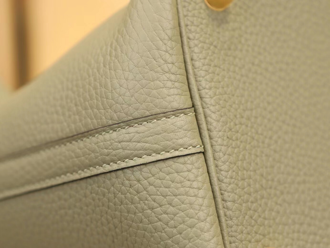 Hermes Picotin Lock18CM 爱马仕Q1鼠尾草绿菜篮子包水桶包 银扣