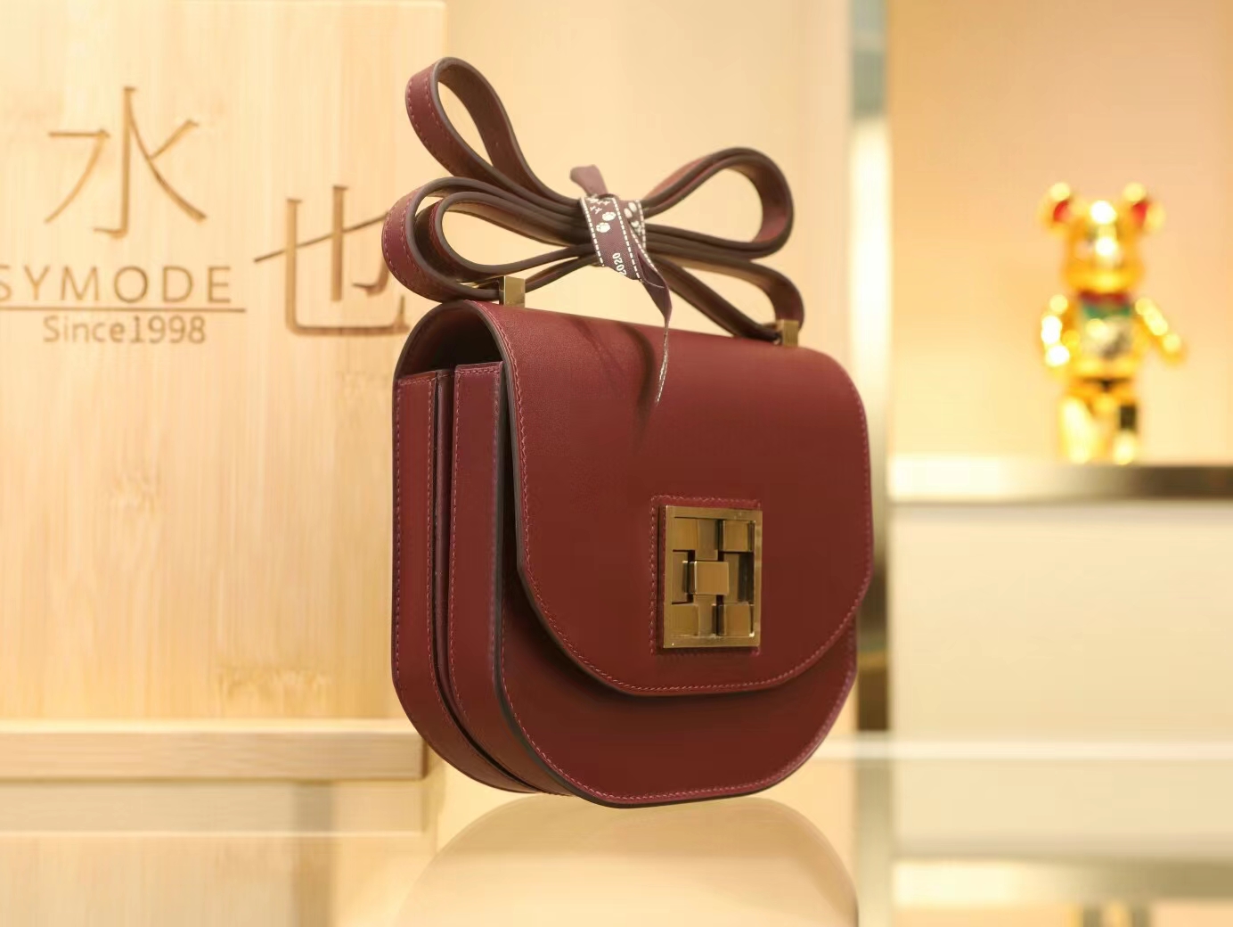 Hermes Masaique Mini17CM 爱马仕55爱马仕红马赛克包斜挎包 金扣