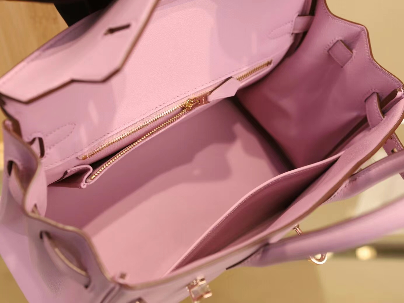 爱马仕包包官网 Hermes Birkin25CM X9 锦葵紫Swift皮铂金包 金扣