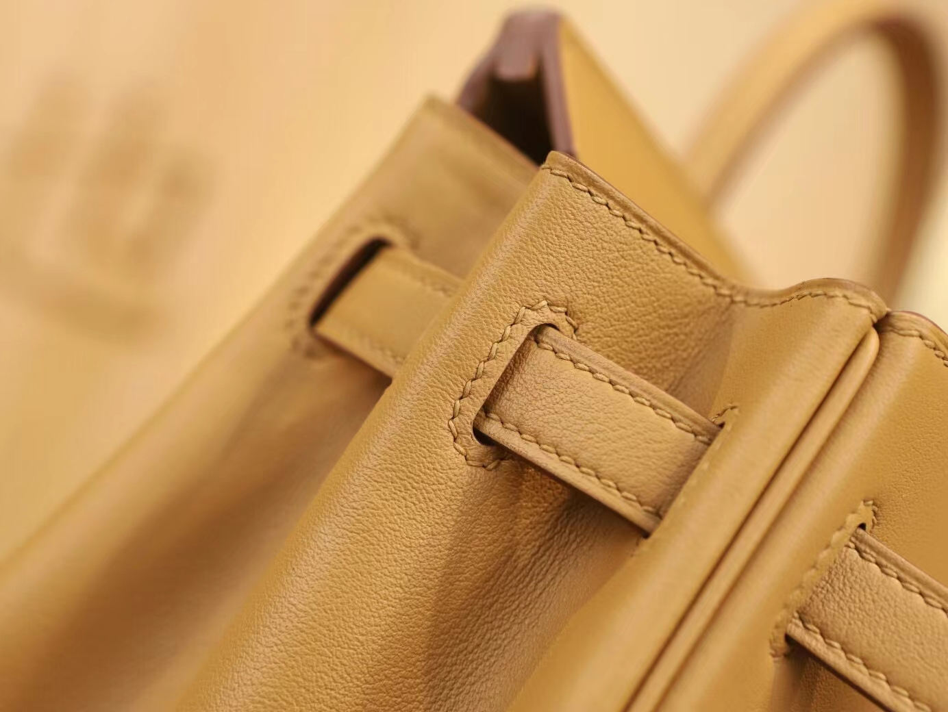 Hermes Birkin25CM 爱马仕4b饼干色Swift皮铂金包手提女包 银扣