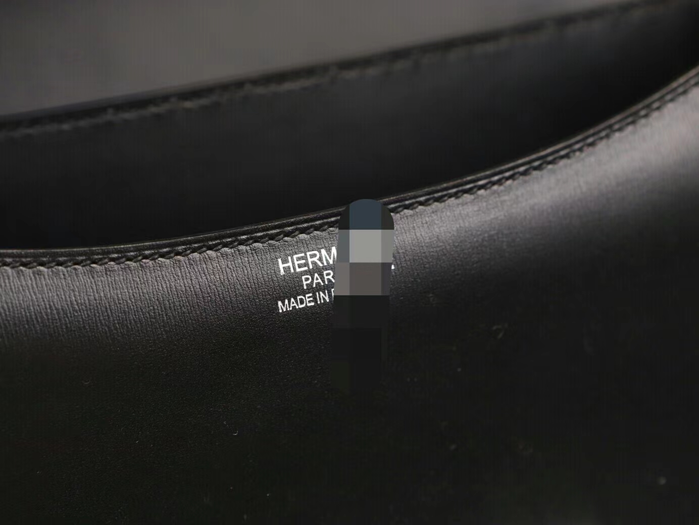 Hermes Constance24CM 爱马仕89黑色Box皮拼雪花蜥蜴扣康斯坦包