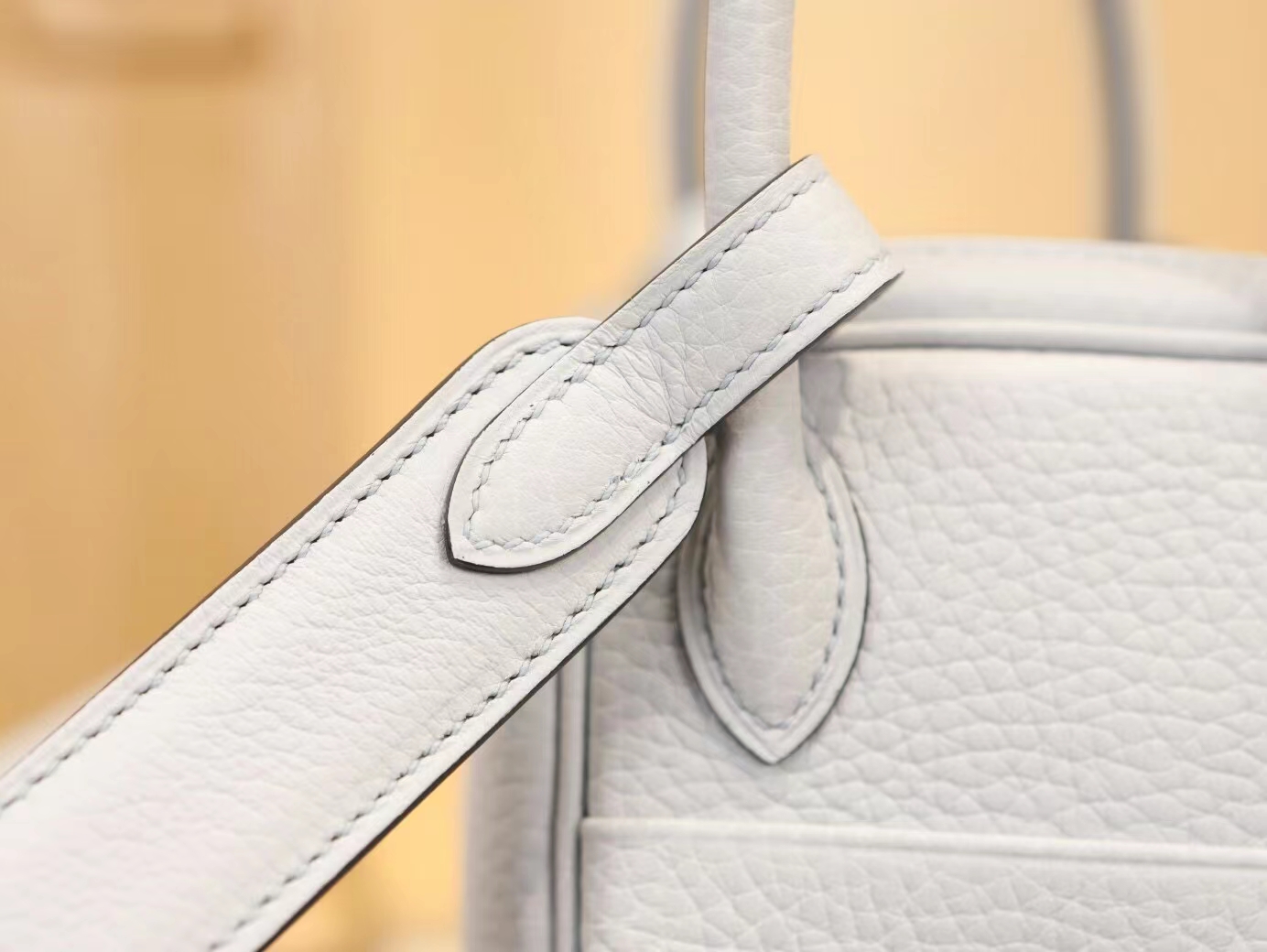Hermes Mini Lindy19CM 爱马仕T0圣杯蓝TC牛皮迷你琳迪包 银扣