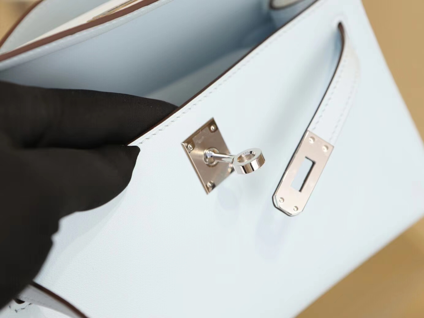 Hermes Kelly Pochette 1代 22cm 爱马仕T0圣杯蓝Swift牛皮一代迷你凯莉包
