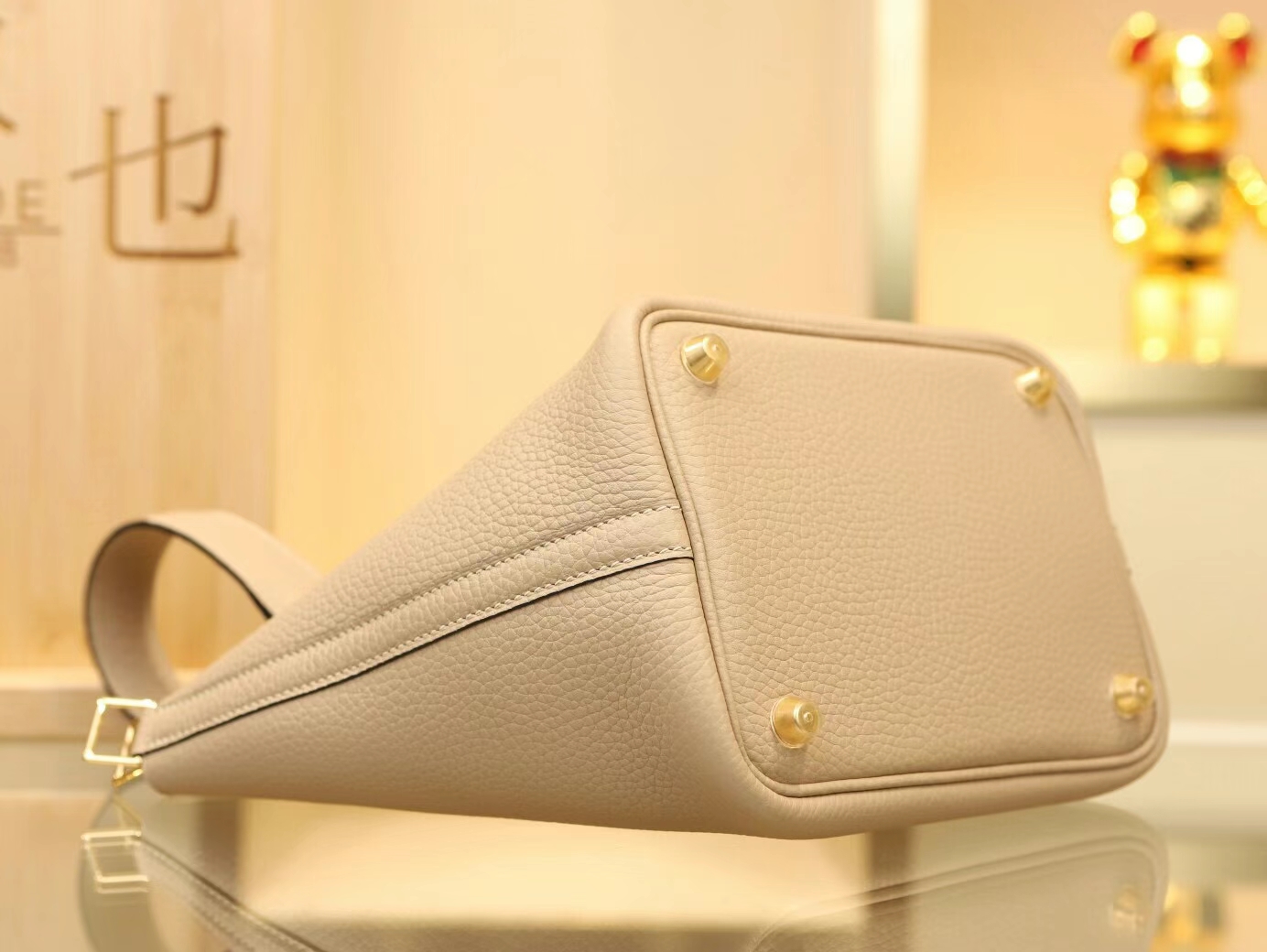 爱马仕菜篮子包定制 Hermes S2风衣灰Trench TC皮Picotin Lock18/22CM