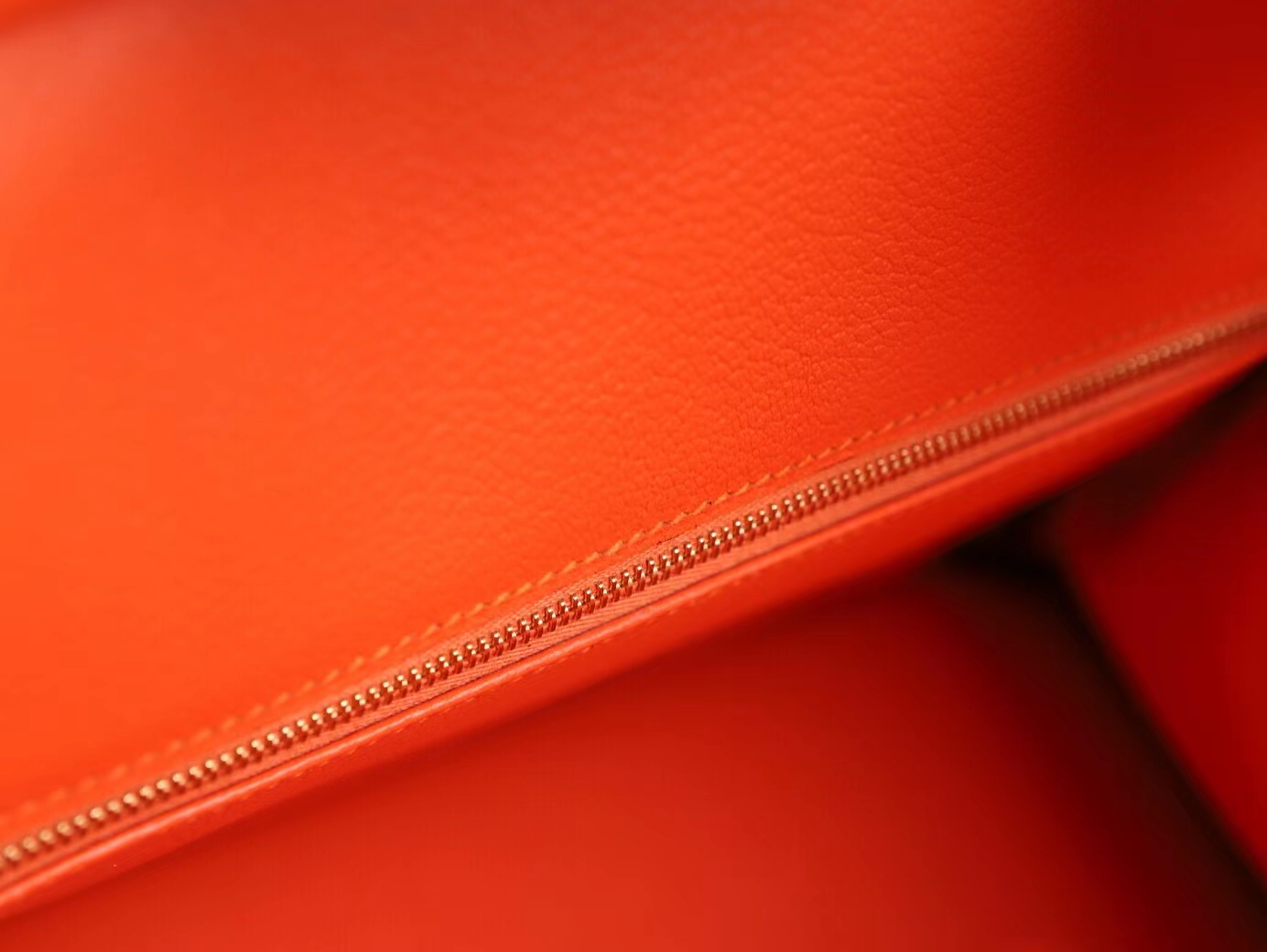 Symode Hermes爱马仕4i栗子棕内拼8v罂粟橘Togo皮铂金包Birkin30CM 金扣