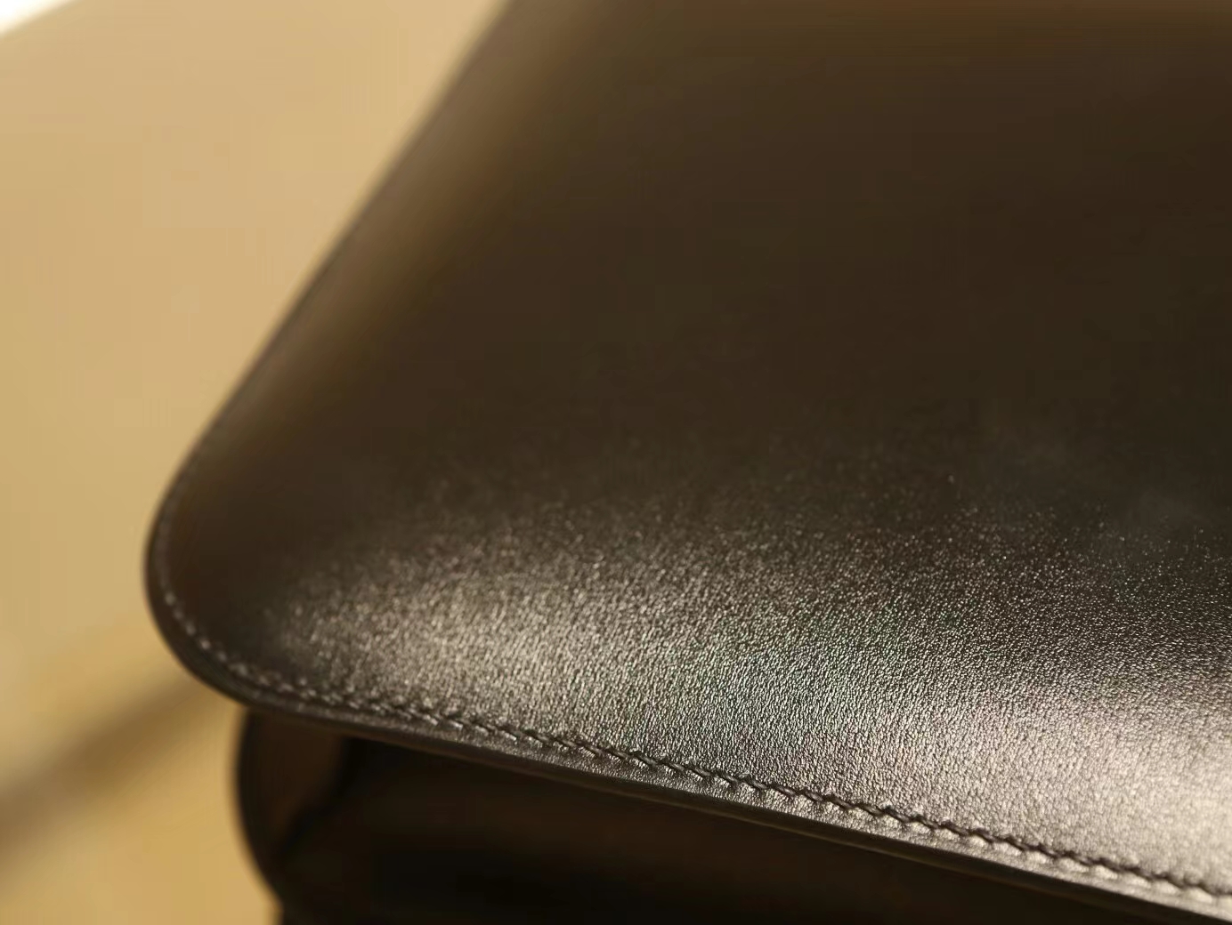 水也名品 Hermes Constance24CM 爱马仕黑色Noir Box皮康斯坦包 银扣