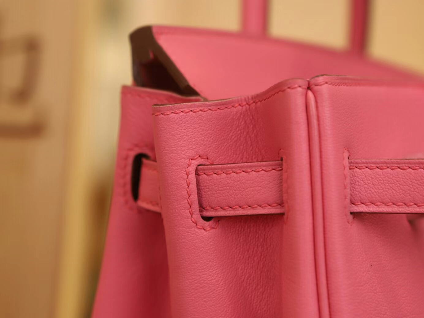 水也名品 Hermes Birkin25CM 爱马仕K4夏日粉Rose D'ete Swift皮 银扣