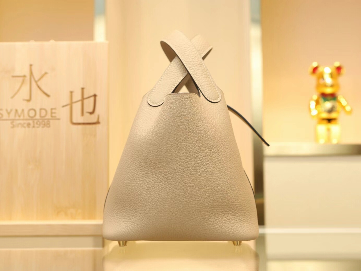 爱马仕菜篮子包定制 Hermes S2风衣灰Trench TC皮Picotin Lock18/22CM