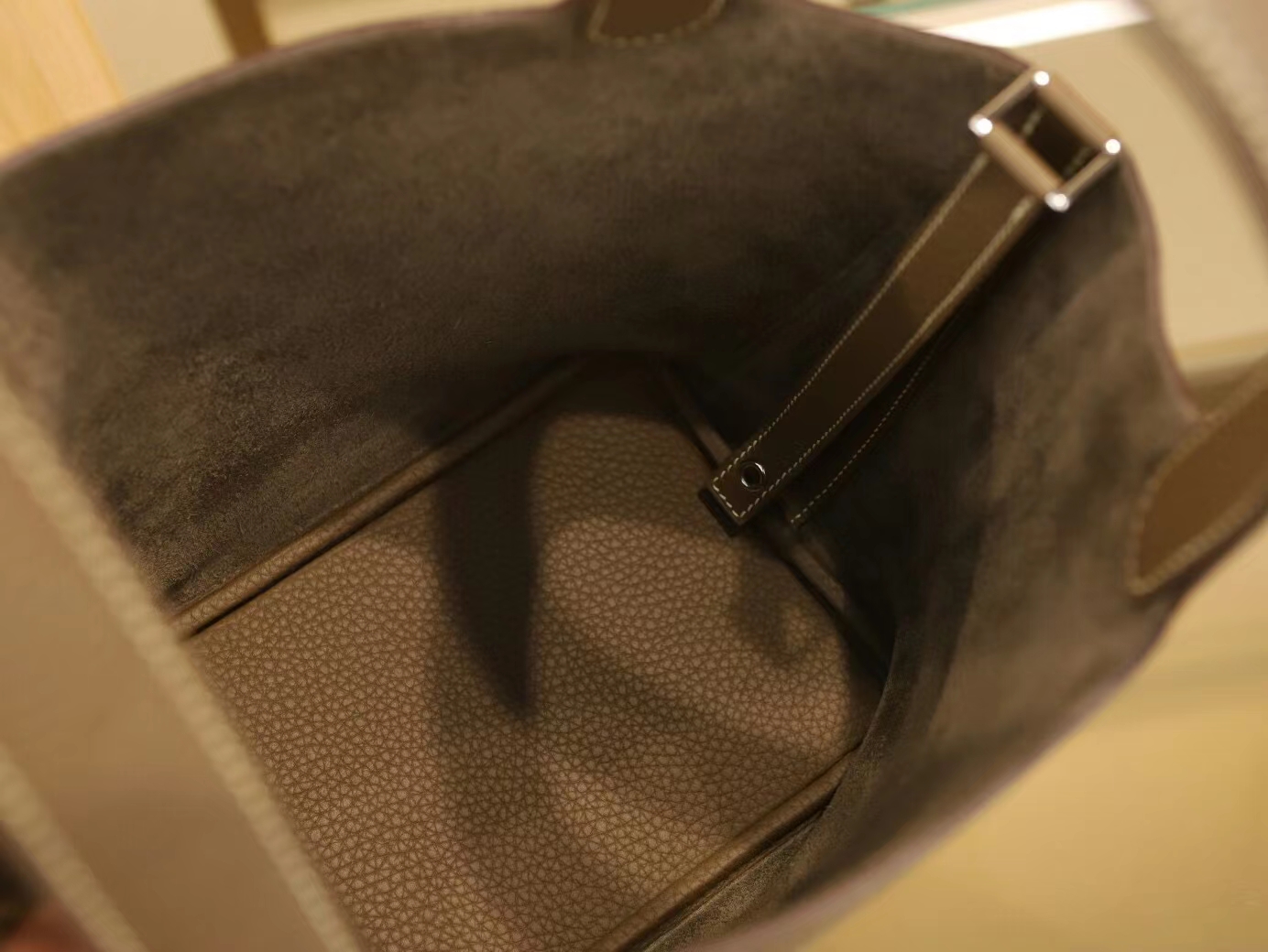 Symode Hermes Picotin Lock18/22CM 爱马仕CC18大象灰TC皮水桶包 银扣
