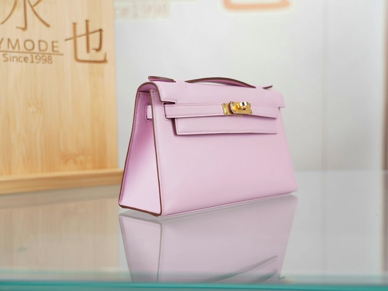 Hermes Mini Kelly Pochette22cm 爱马仕X9锦葵紫Swift皮迷你凯莉包一代