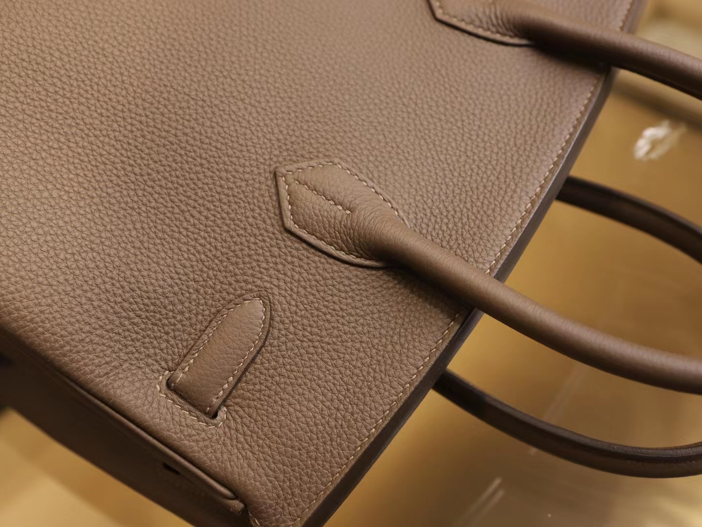 水也名品 Hermes Birkin30CM 爱马仕CC16 Taupe 新大象灰铂金包 银扣