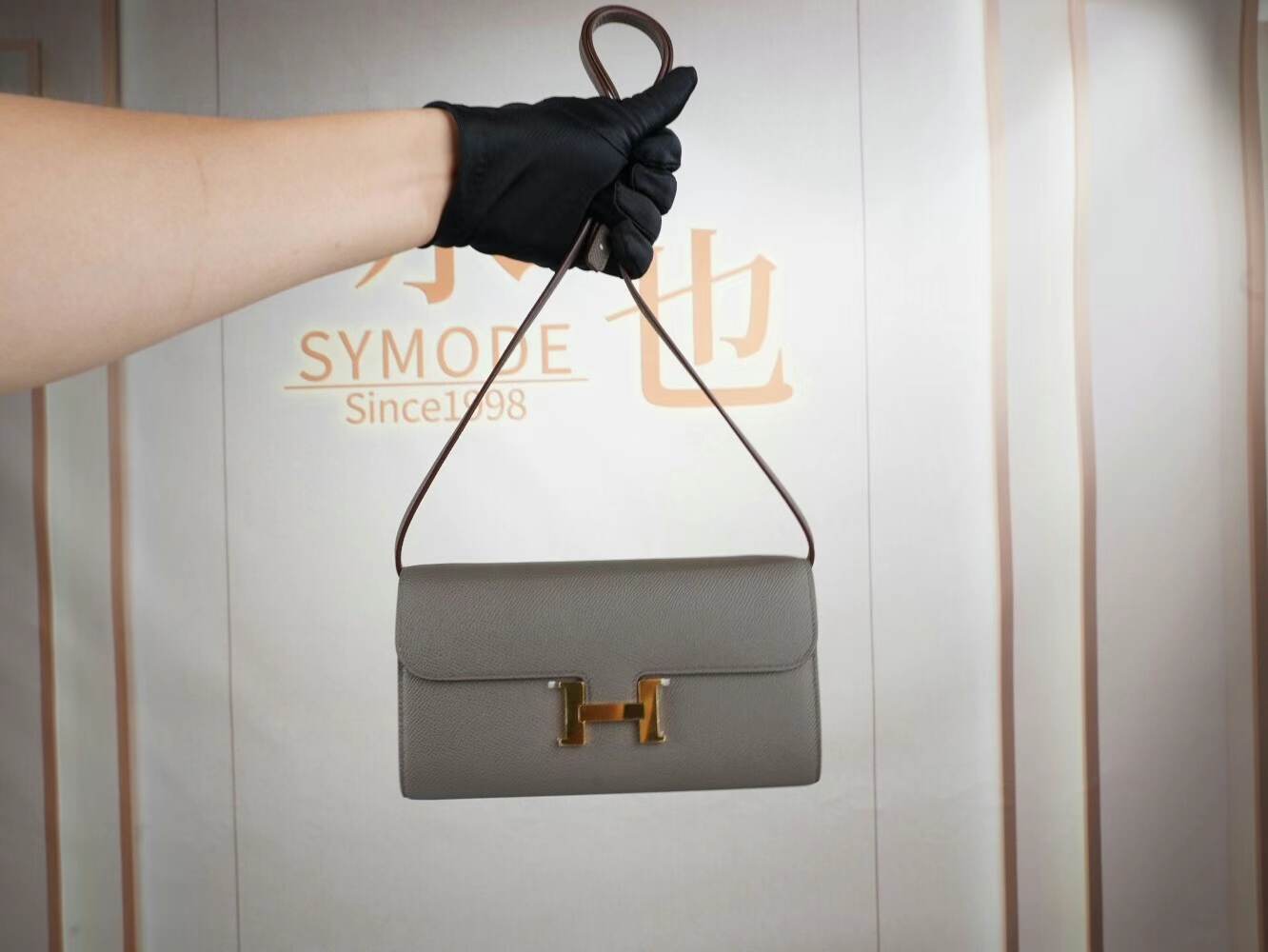 Symode Hermes Constance to go 爱马仕8F锡器灰Epsom皮康斯坦空姐包 金扣