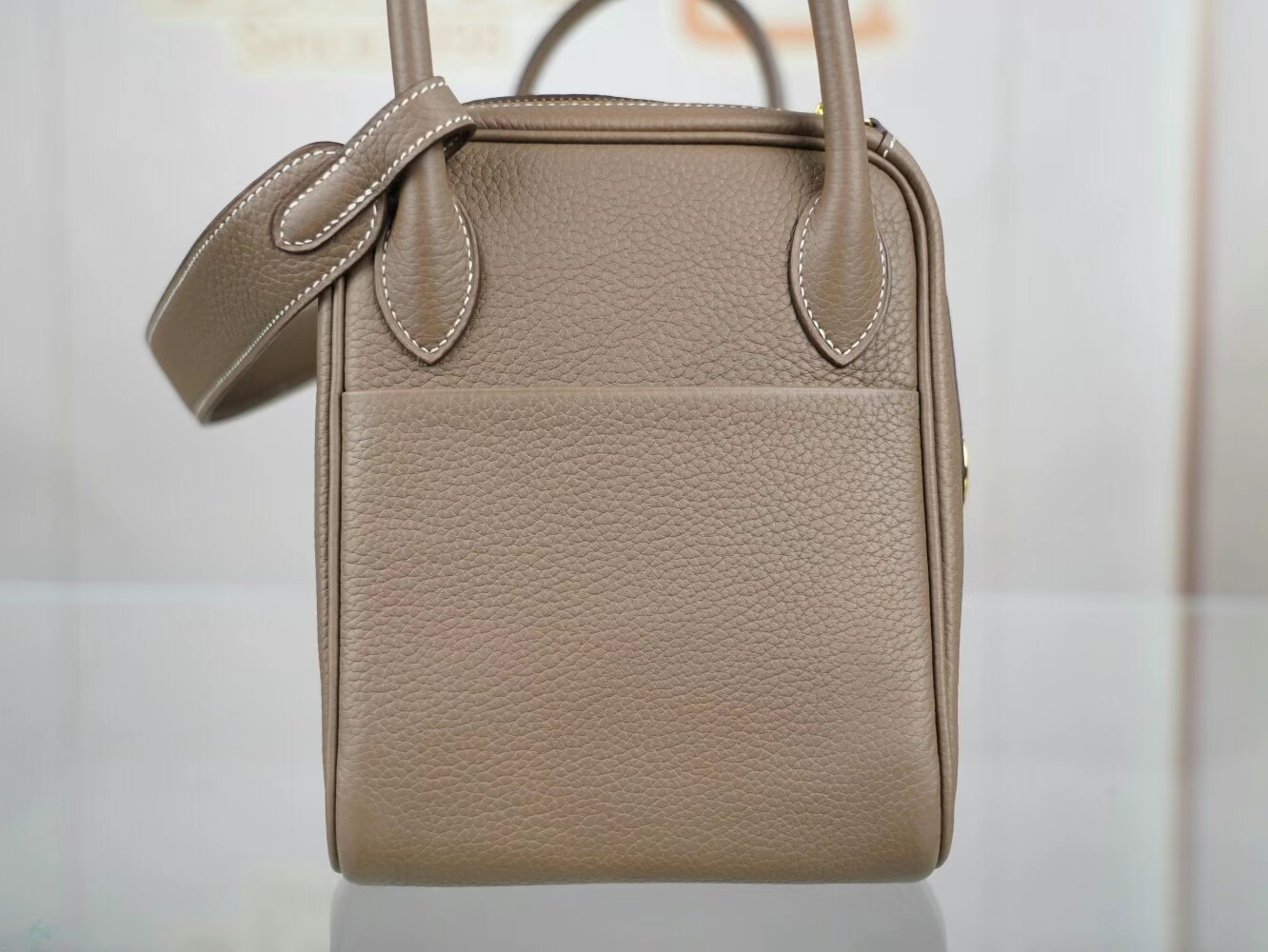 水也名品 Hermes Lindy26CM/30CM 爱马仕CC18大象灰TC牛皮琳迪包 金扣
